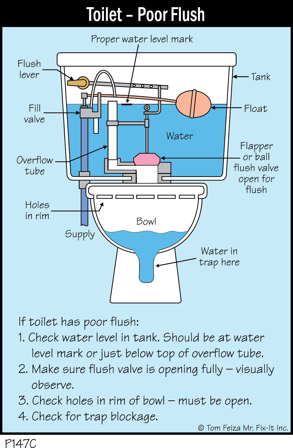 P147C - Toilet - Poor Flush